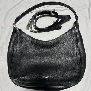 Kate Spade Black Pebbled Leather Shoulder Bag